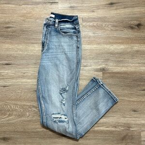 EUNINA Rocky Super High Rise Boyfriend Ankle Jeans